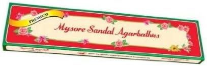 Mysore Sandal Premium Agarbathies - 20 Sticks Agarbathi Incense Sticks