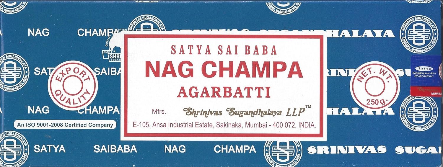 Satya Sai Baba Nag Champa Agarbatti Incense, 250 gm