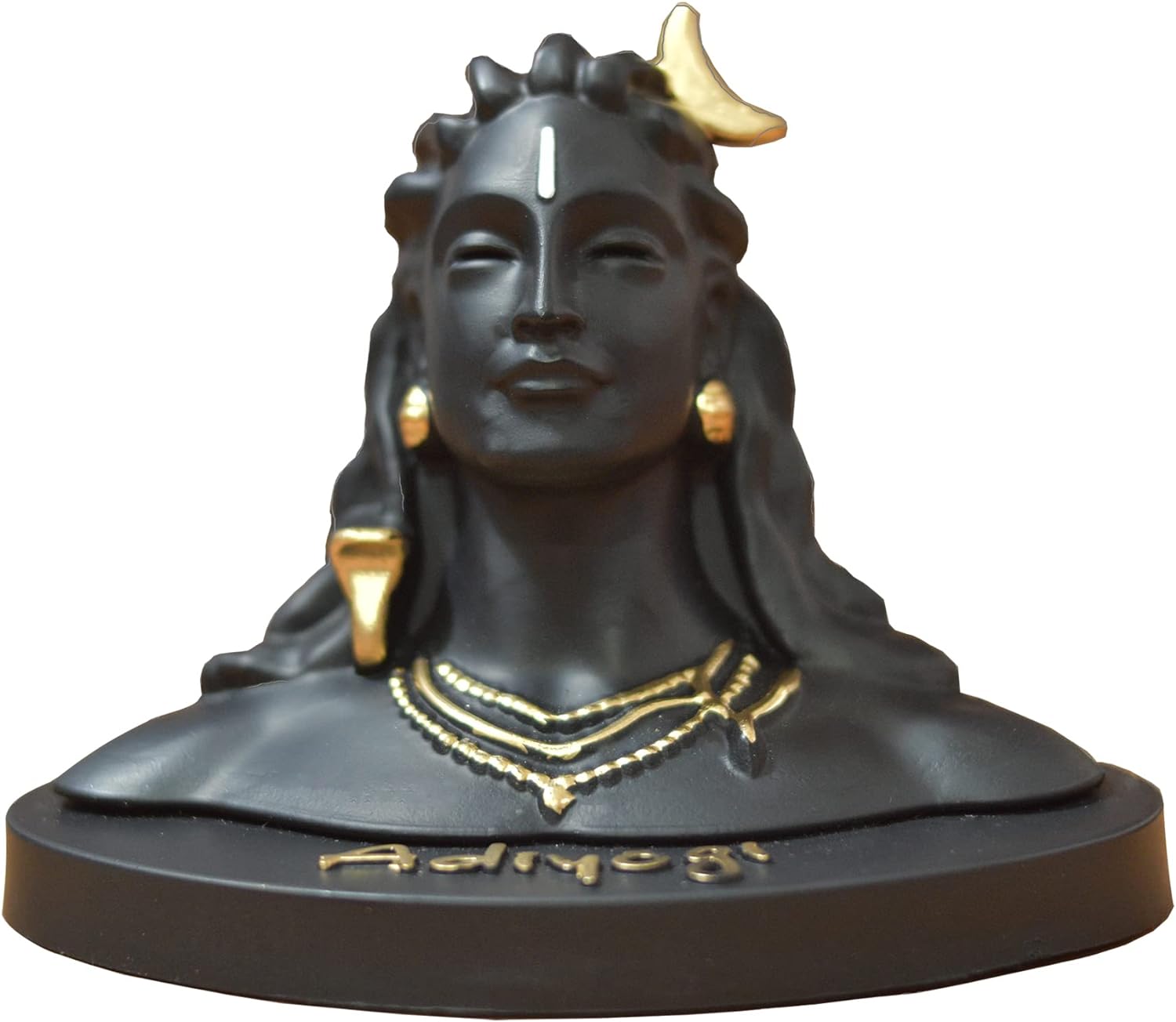 AdiYogi for Home and Car Dashboard Idol/Murti/Statue Aadi Yogi Shiv Matte Finish Idol Murti for Mandir/Temple and Home. (Big)