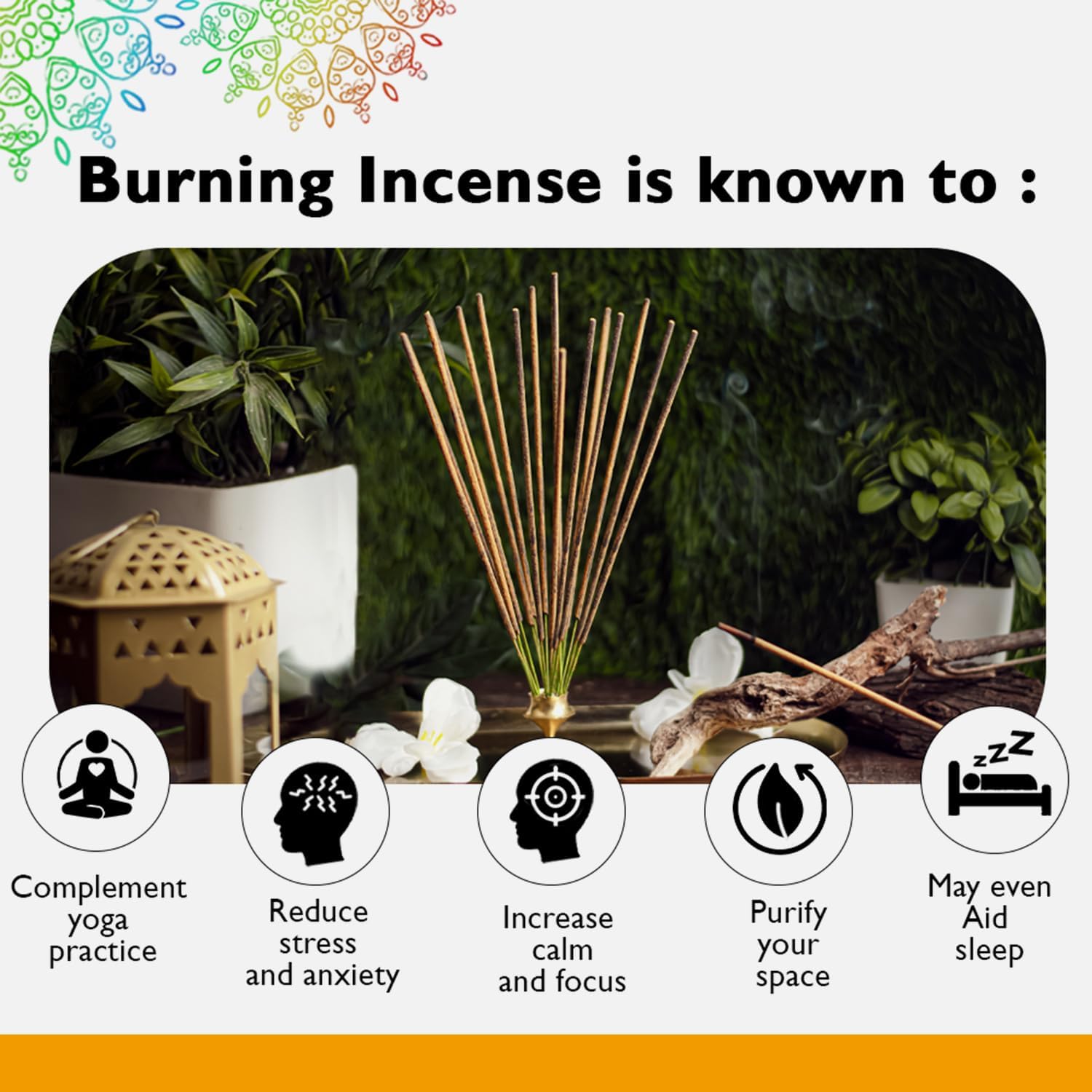 Simply Vedic White Sage Incense Sticks 250-Grams (Approx 135 Premium Sticks + Holder) | Lasts 45-Minutes, Ideal for Meditation, Yoga, Spiritual Healing, Aromatherapy Energy Cleansing.