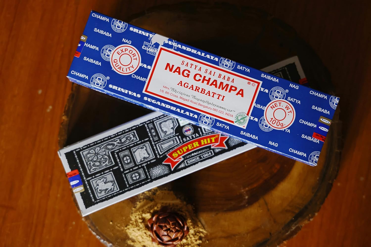 EARTH Satya Nag Champa Premium Incense Sticks 250 GMS (Green Certified) - Naturally Hand Rolled Agarbatti- Perfect for Worshipping, Church, Aroma Therapy, Relaxation, Positivity,Yoga