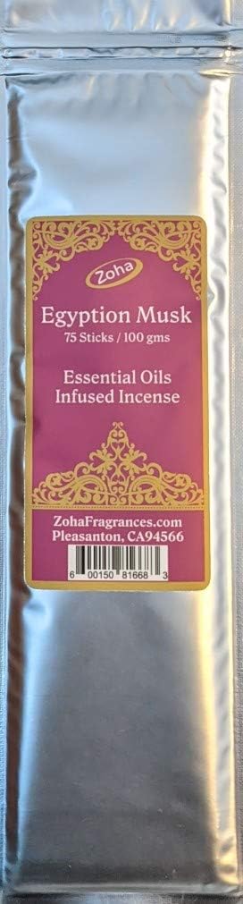 Rose Bloom Incense, 100 Grams / 75 Sticks - Essential Oil Infused (One Hour) Incense Sticks by Zoha Fragrances