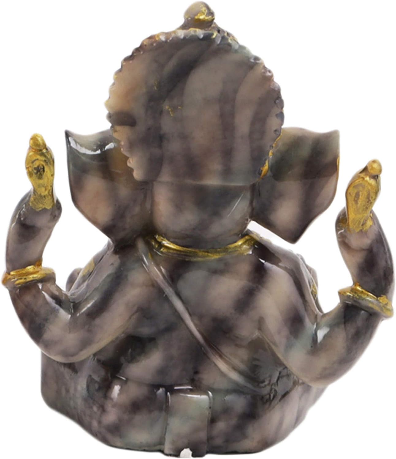 TIED RIBBONS Ganesha Statue for Car Dashboard | Hindu Elephant God Statue | Lying Ganesha Idol for Pooja, Home Decor | Ganesh Buddha Figurine | Ganesh Chaturthi Decor | Ganesh Chaturthi Gifts