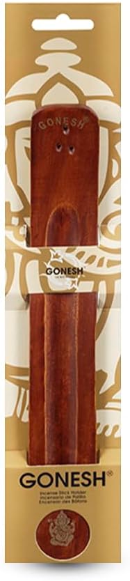 Gonesh - Incense Holder - Modern Home Decor - Wood Incense Burner - Brown - 10” x 1.25”