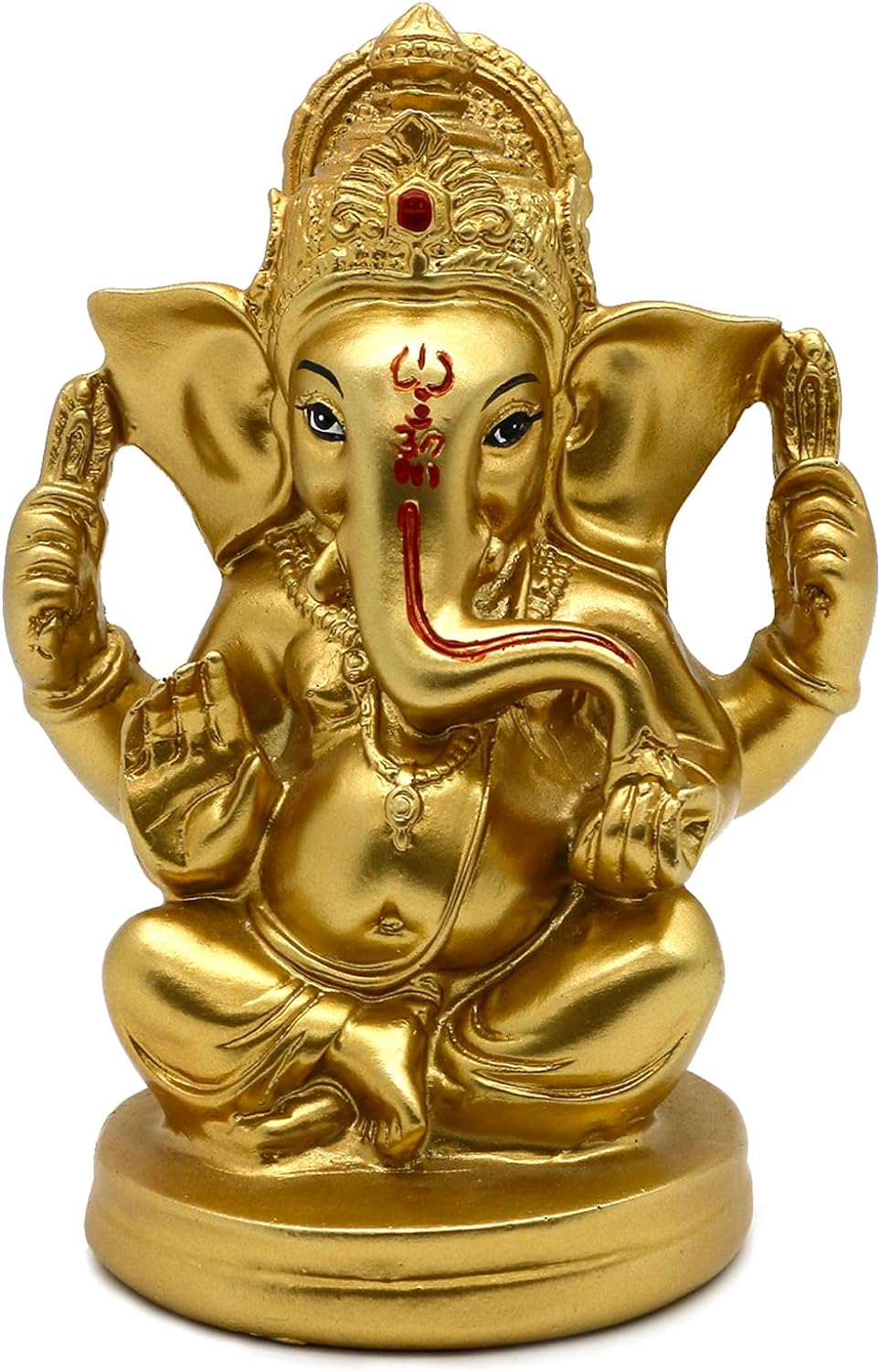 Hindu God Lord Ganesha Statues - 5 H India God Ganesha Idol Home Mandir Pooja Decor Indian Ganesha Figurine Temple Puja Items Diwali Gift for Friends Relatives