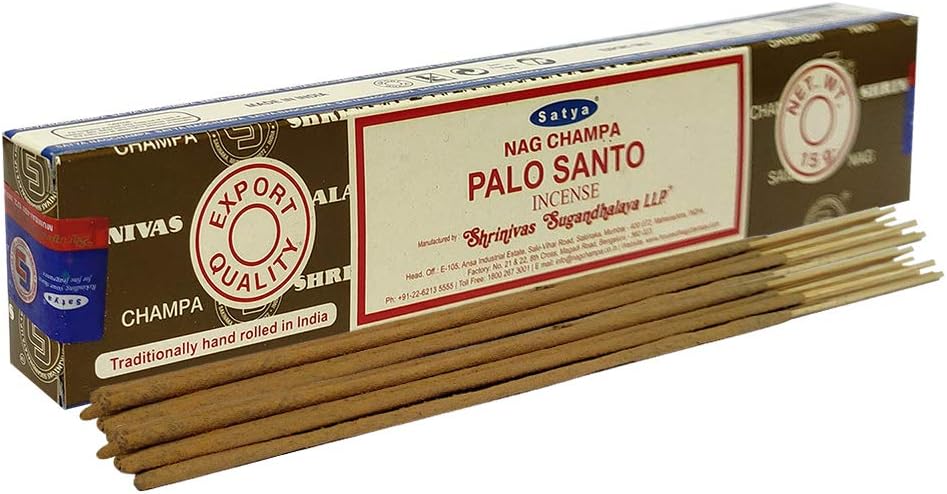 Satya Palo Santo Agarbatti Incense Sticks Boxes,Traditionally Hand-Rolled in India Best Aeromatic Natural Fragrance Perfect for Prayer Yoga Relaxation Peace Meditation Healing (3)