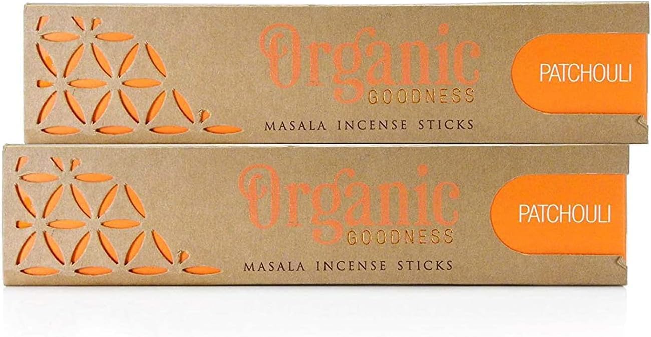 Song of India Organic Goodness Masala Incense/Agarbatti Sticks Combo Varienty Pack (Patchouli) (1 Pack)