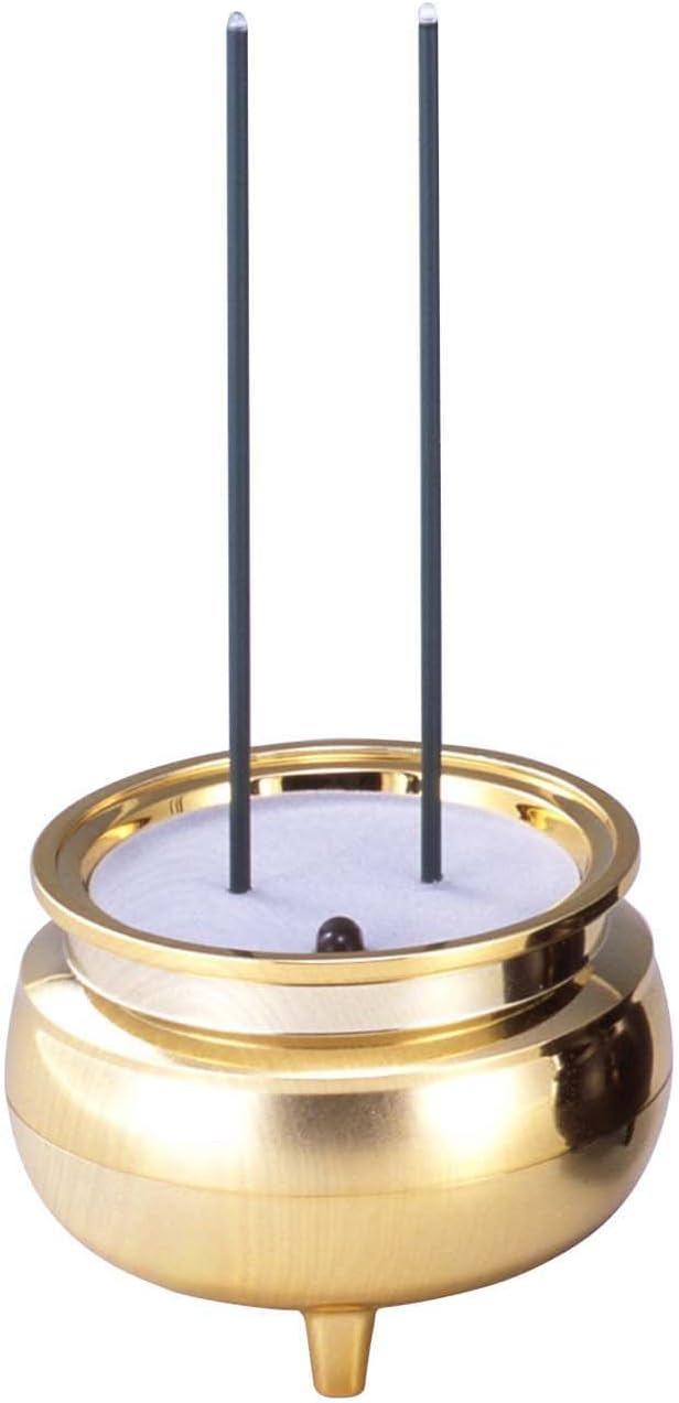 Takita Shoten Buddhist Electric Incense Stick Gold LED Light