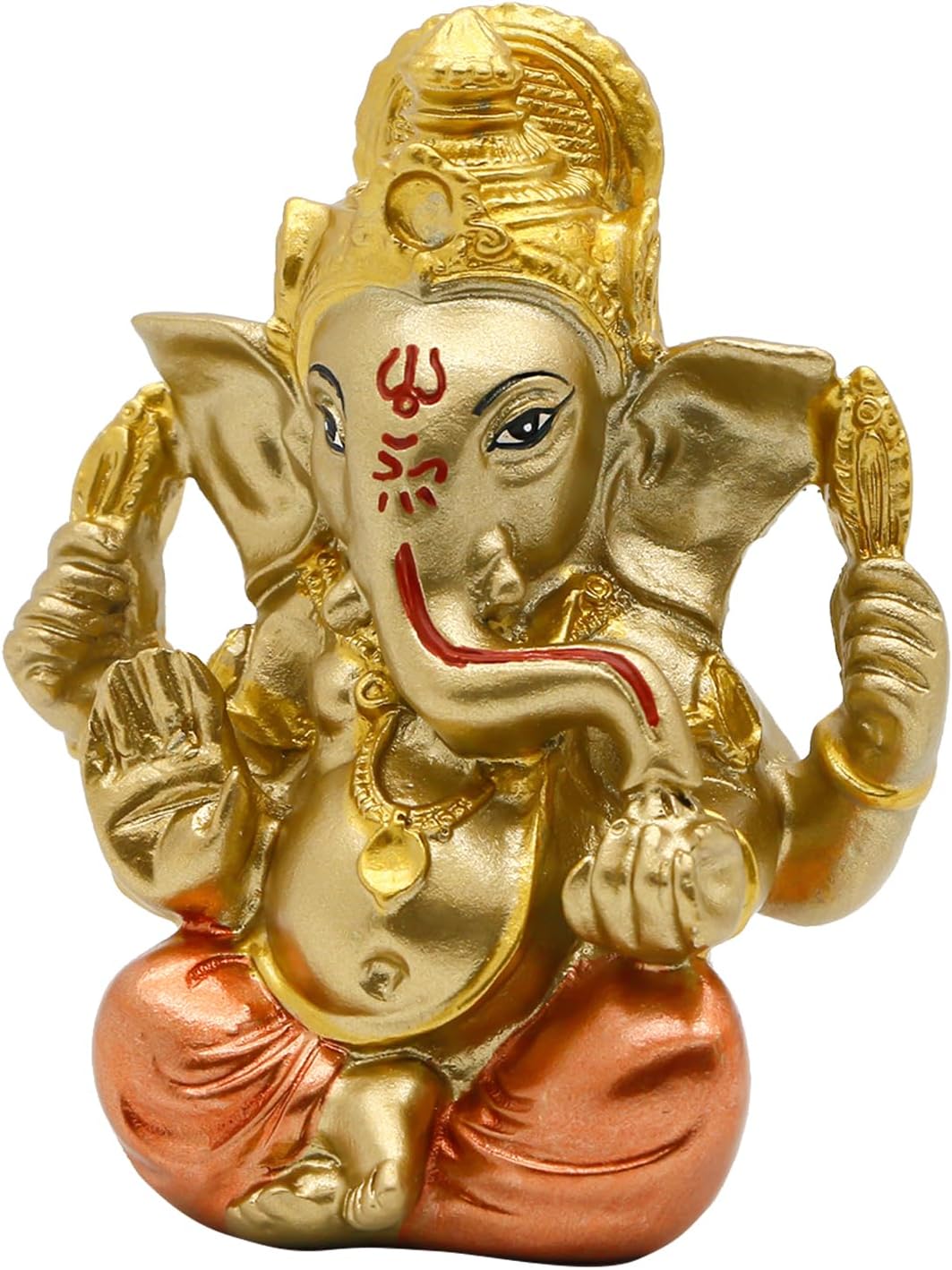 alikiki Hindu God Lord Ganesha Staue - India God Ganesh Idol for Car Dashboard Decor Birthday Gifts for Indian Man Women Home Mandir Temple Pooja Item Diwali Puja Gifts Yoga Room Altar Decor