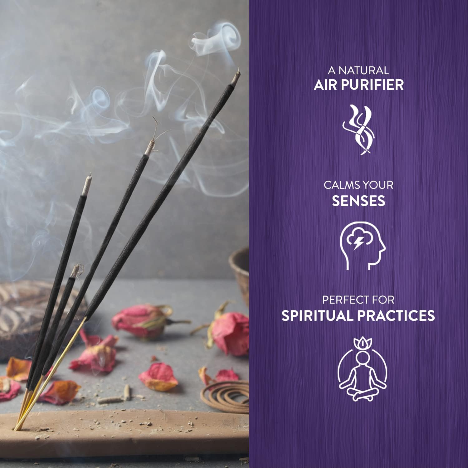 HEM Lavender Incense Sticks Pack Of 120 | Natural Relaxing | Aromatherapy Incense For Air Purifier, Mind  Spirit  Ritualistic Fragrance | Gift Set - (15 gms each)