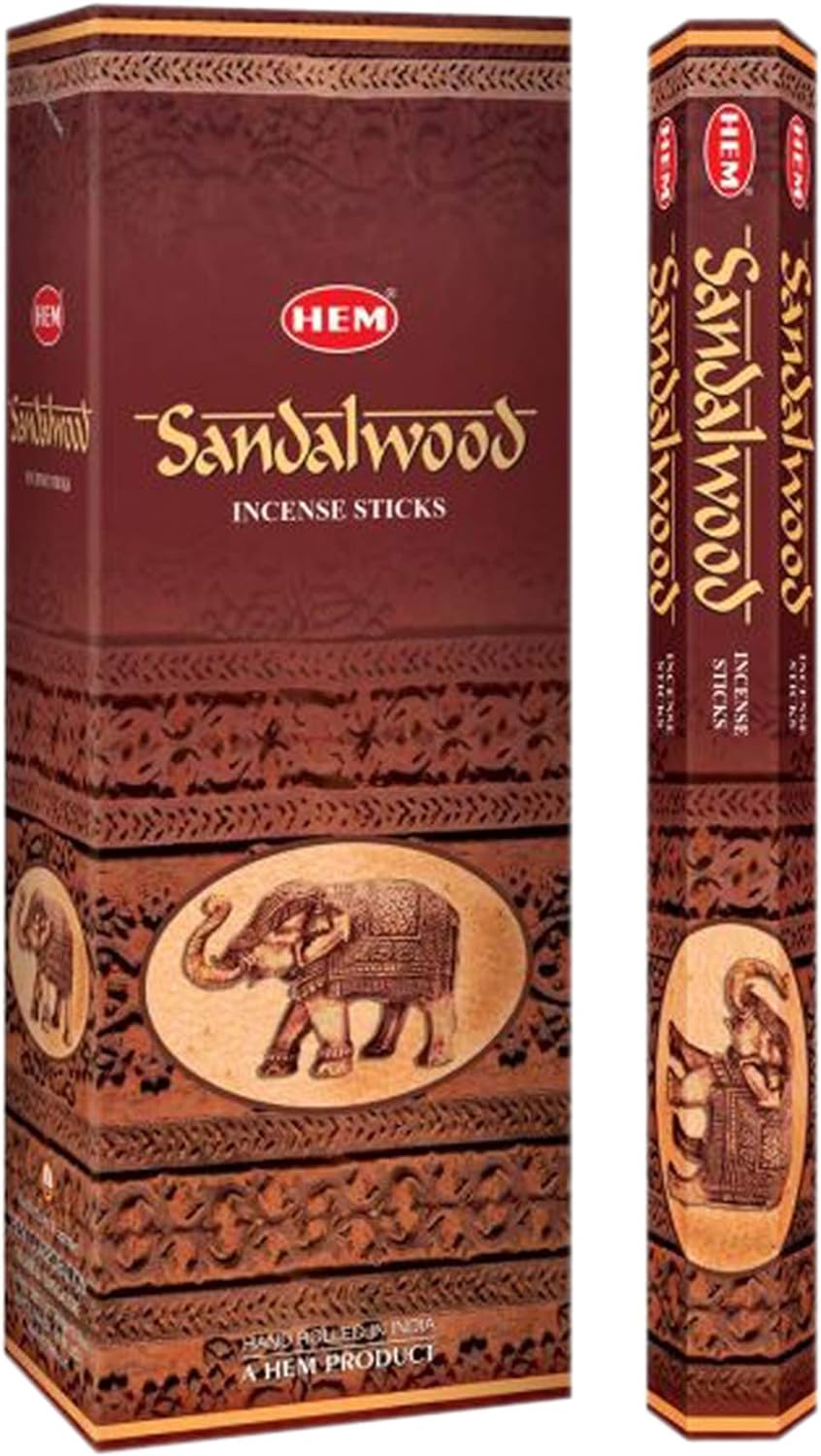 HEM Sandal (Sandalwood) - Box of Six 20 Gram Tubes