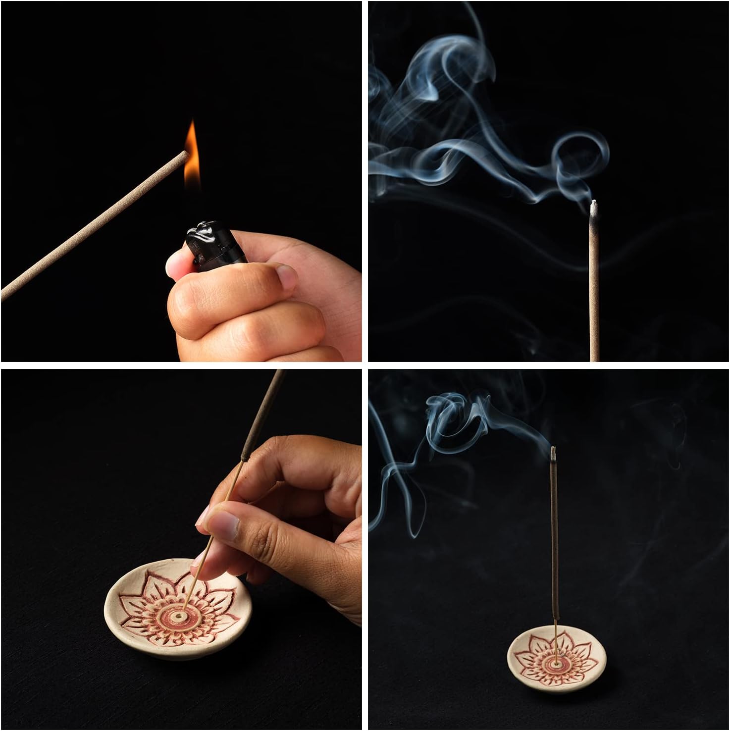 Jembrana Incense Sticks Mix 6 Scents (144 Sticks Total), 24 Sticks Each of Sandalwood, Amber, Maha Triloka, Gardenia, Padma  Raja Harum, Sold by Bali Soap