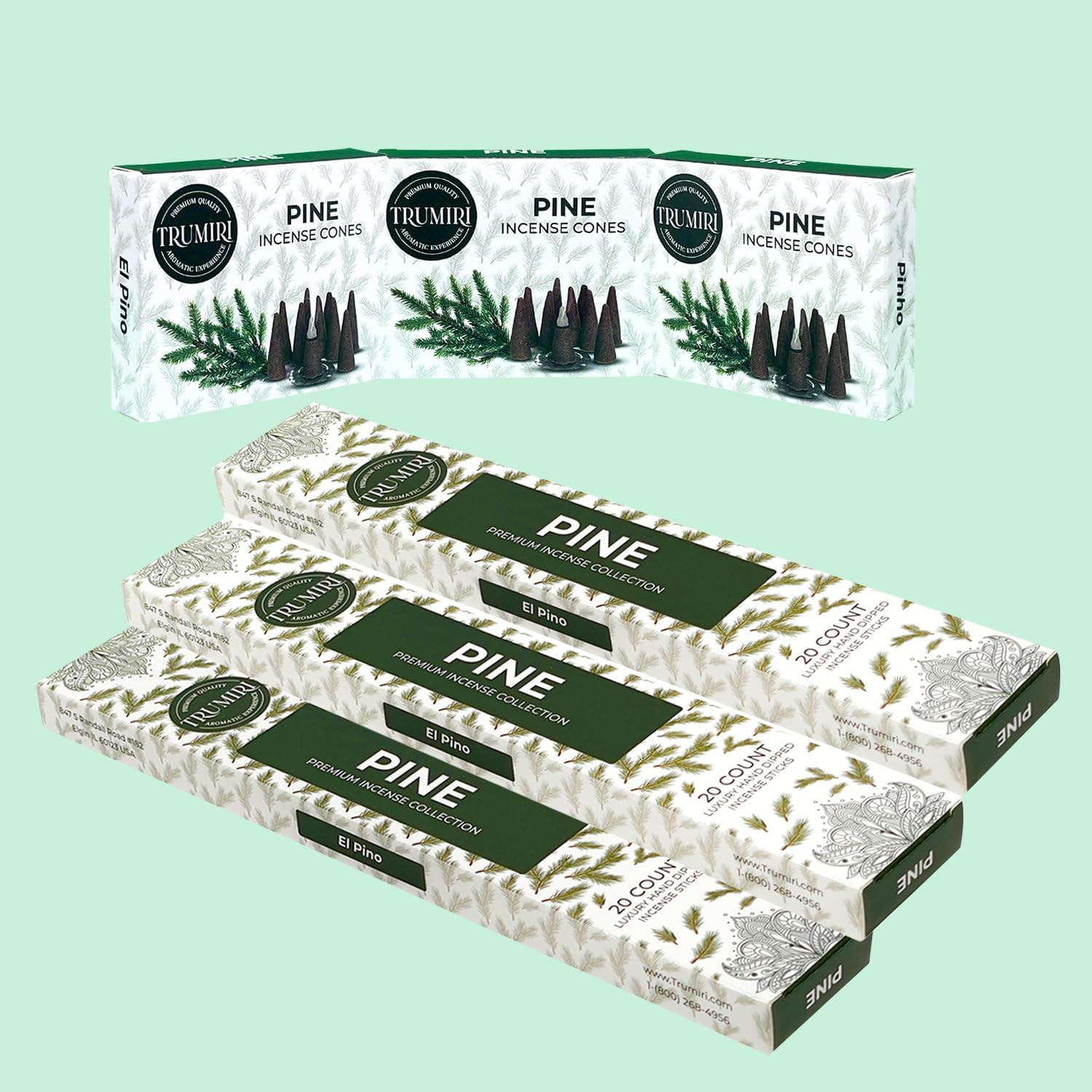 Lilac Incense Sticks  Incense Cones Combo Pack - 60 Insence-Sticks + 30 Insence Cones - Inscense - Incense Cones Scented - Insents