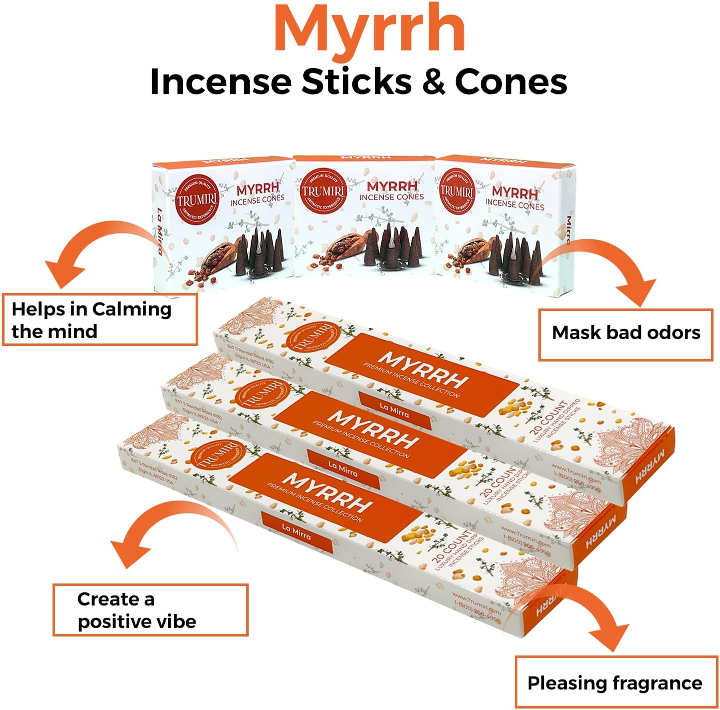 Lilac Incense Sticks  Incense Cones Combo Pack - 60 Insence-Sticks + 30 Insence Cones - Inscense - Incense Cones Scented - Insents