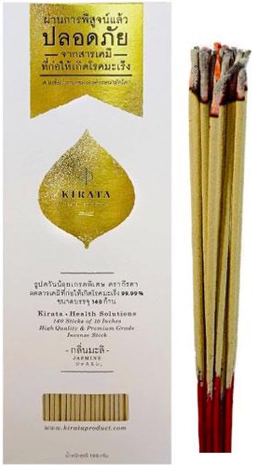 Low Smoke Thai Herbals Incense Stick, Irritation Free and Reduced Carcinogens Original from Thailand