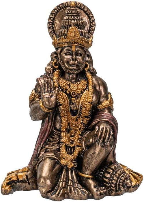 Pacific Giftware Hindu God Hanuman Miniature Statue Resin Figurine