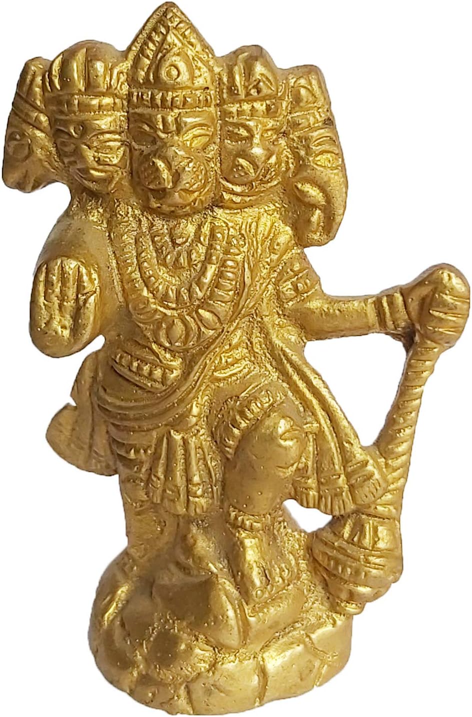 PARIJAT HANDICRAFT Hanuman Brass Idol Hindu god of Strength Statue Hanuman Large Idols for Temple Home and Office (Hanuman-ji)