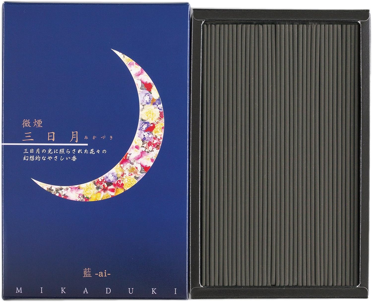 Shorindo 1110-0020 Incense Sticks, Crescent Moon, Indigo 4.2 oz (120 g)