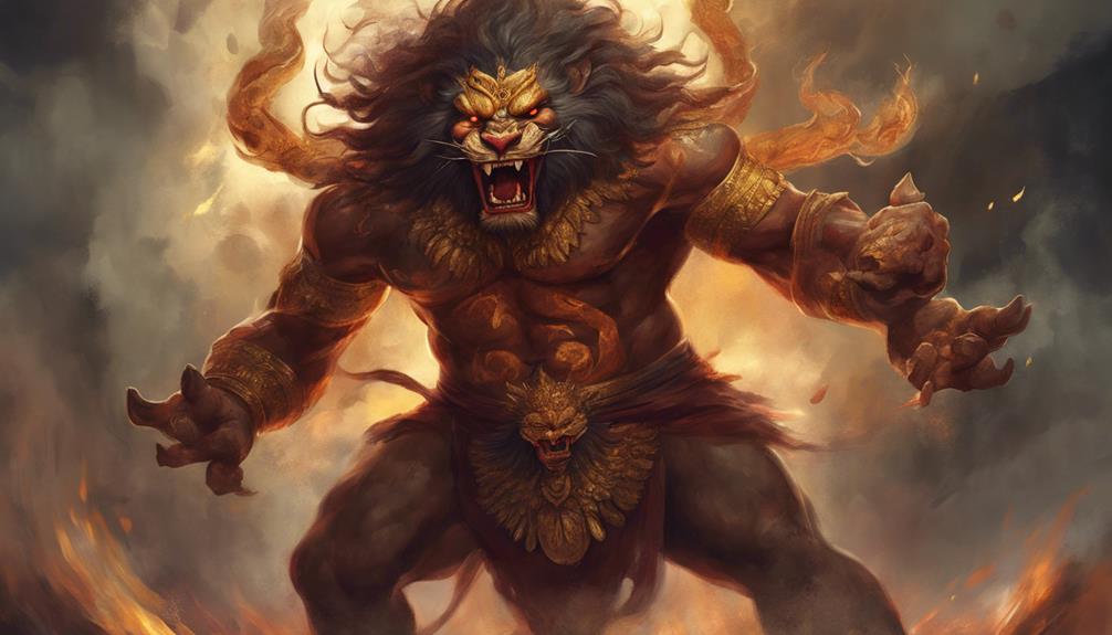half lion half man deity