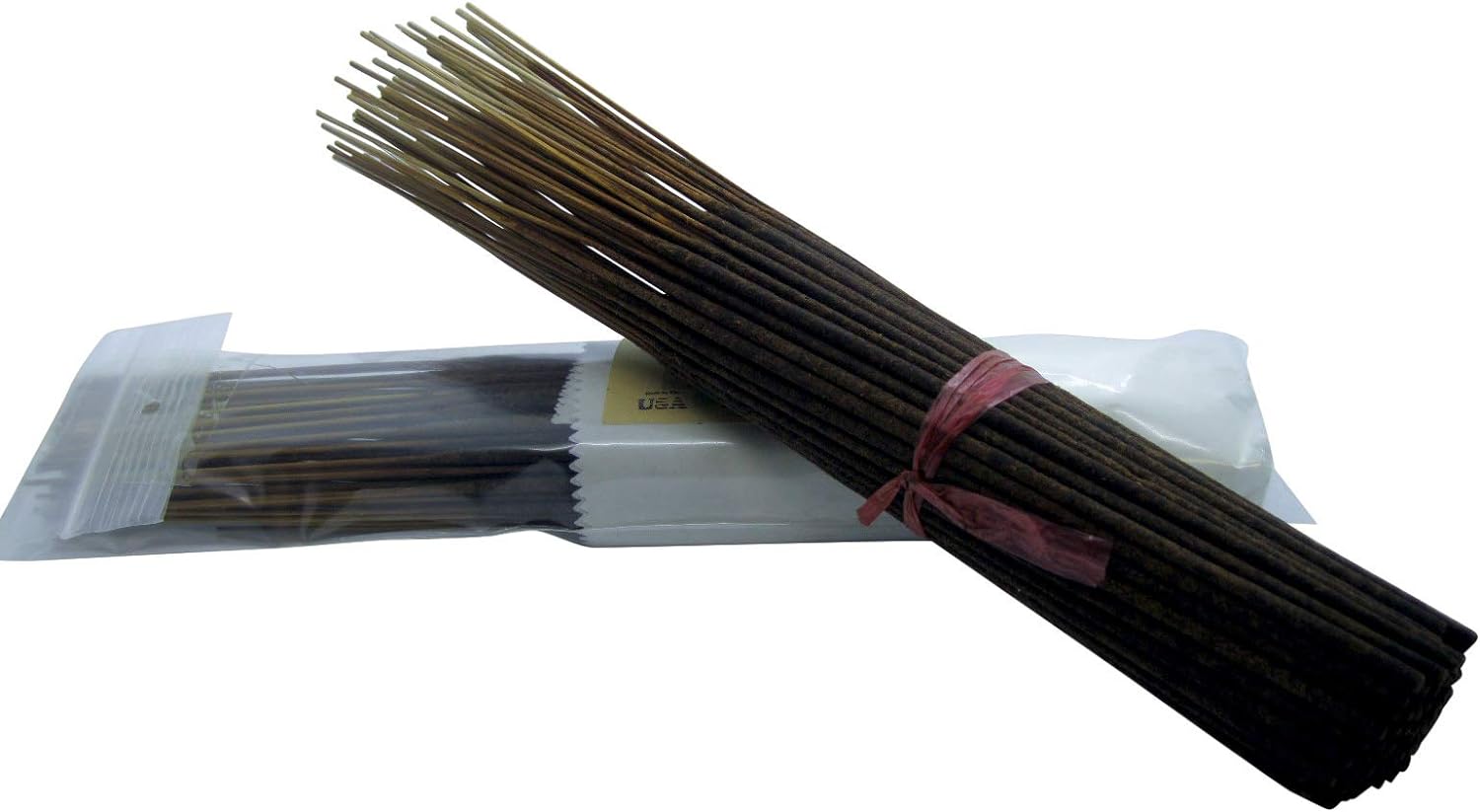 Jane Bernard Black Coconut Incense Sticks_One (1) Bundle Only of 100_11 Long_Hand-Dipped in Scented Oil