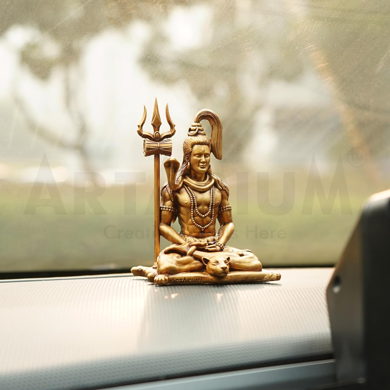 Meditating Lord Shiva for Car Dashboard | Shiva Idol for Home Décor | Mahadev Shiv ji Idol for Car Dashboard Item (1 Piece)…