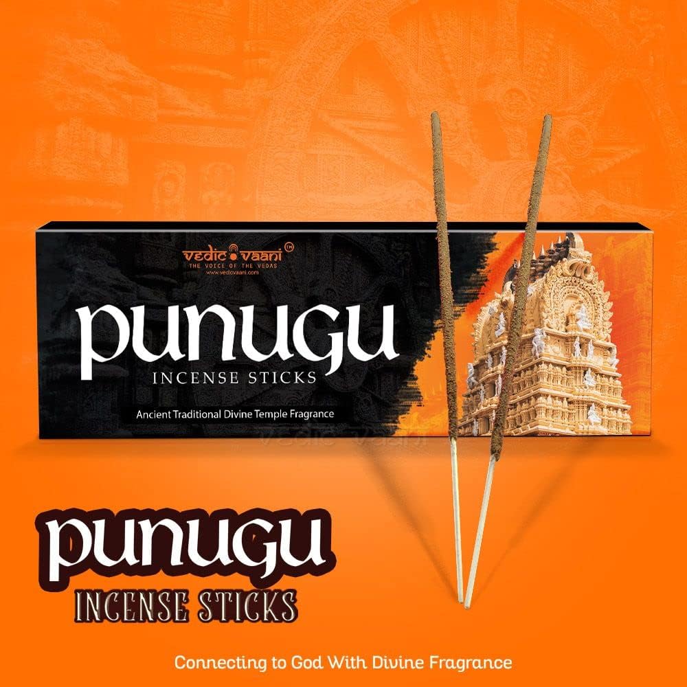 Vedic Vaani Exotic Fragrance Punugu Incense Stick Agarbattis (250 Grams)