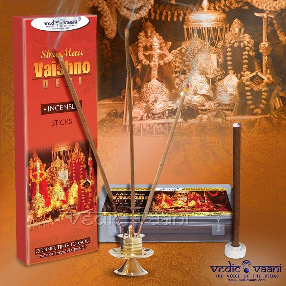 Vedic Vaani Shri Maa Vaishno Devi Incense Stick Agarbattis | Maa Vaishnovi Devi Dhoop Incense Stick (Pack of Two) (Medium)