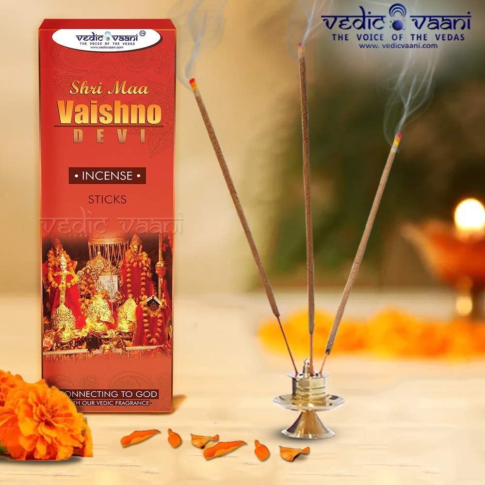 Vedic Vaani Shri Maa Vaishno Devi Incense Stick Agarbattis | Maa Vaishnovi Devi Dhoop Incense Stick (Pack of Two) (Medium)
