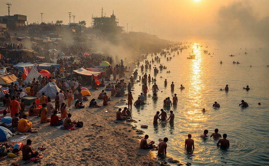 massive sacred river gathering